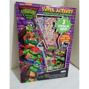 Mutant Mayhem: TMNT Movie Activity Playset Poster Crayon Teenage Ninja Turtles